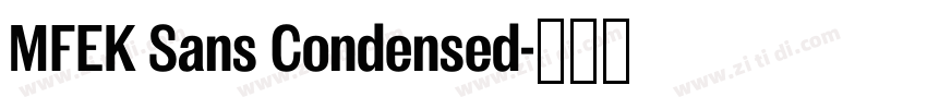 MFEK Sans Condensed字体转换